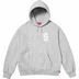 Supreme $ Hooded Sweatshirt - Heather Grey (front)