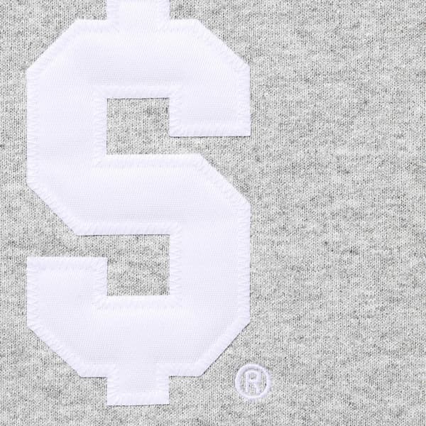 Supreme $ Hooded Sweatshirt - Heather Grey (front)