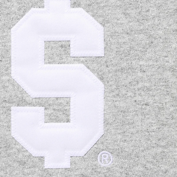 Supreme $ Hooded Sweatshirt - Heather Grey (front)