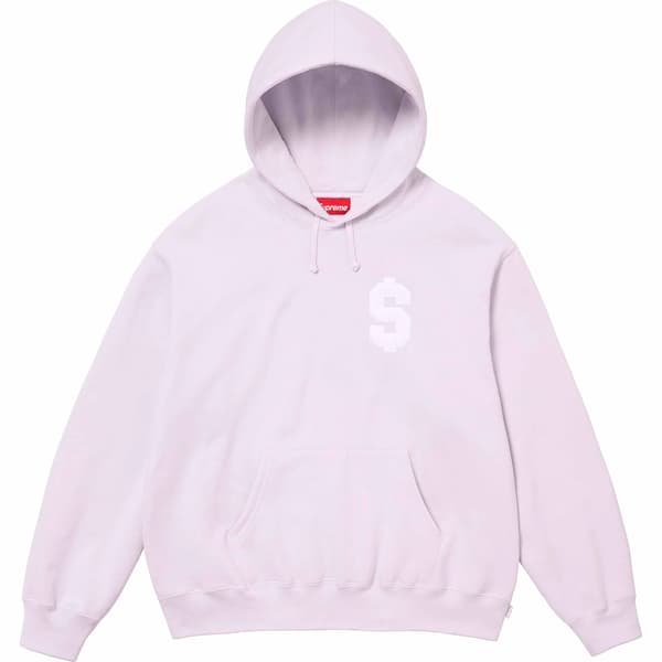 Supreme $ Hooded Sweatshirt - Light Purple (front)