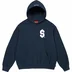 Supreme $ Hooded Sweatshirt - Navy (front)