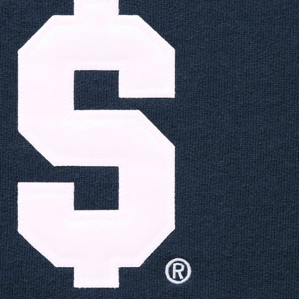 Supreme $ Hooded Sweatshirt - Navy (front)