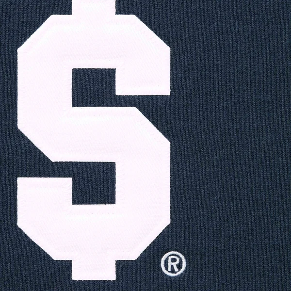 Supreme $ Hooded Sweatshirt - Navy (front)