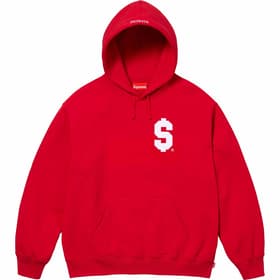 Supreme $ Hooded Sweatshirt Red