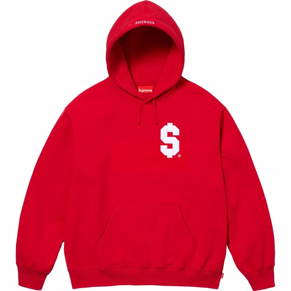Supreme $ Hooded Sweatshirt - Red (front)
