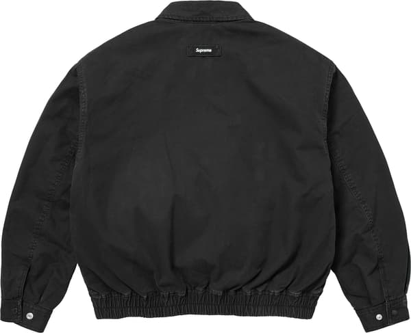 Supreme Hooded Utility Jacket - Black (front)
