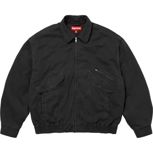 Supreme Hooded Utility Jacket - Black (front)