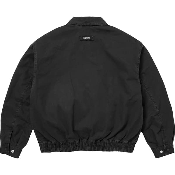 Supreme Hooded Utility Jacket - Black (front)
