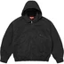 Supreme Hooded Utility Jacket - Black (front)