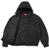Supreme Hooded Utility Jacket - Black (front)