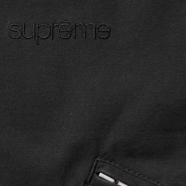 Supreme Hooded Utility Jacket - Black (front)