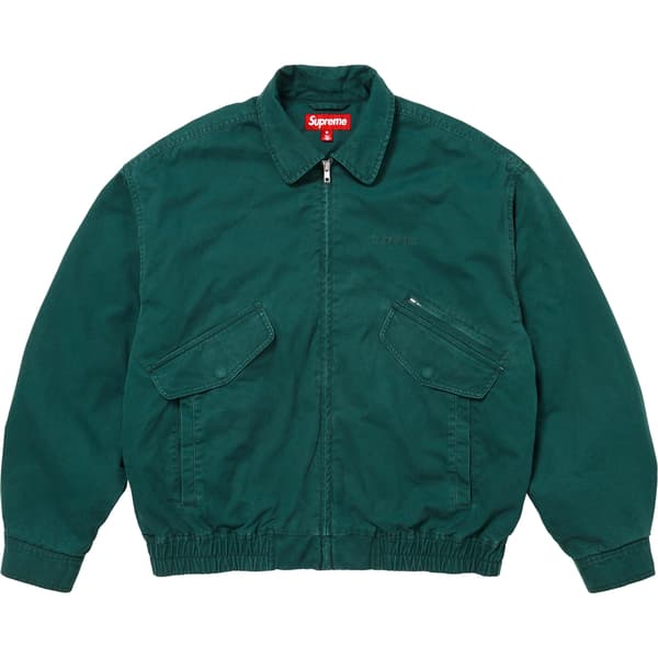 Supreme Hooded Utility Jacket - Dark Green (front)