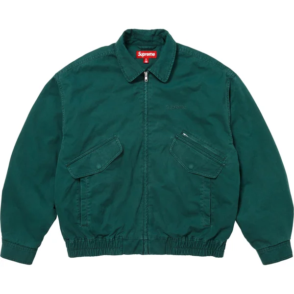 Supreme Hooded Utility Jacket - Dark Green (front)