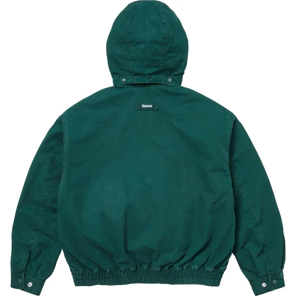 Supreme Hooded Utility Jacket - Dark Green (front)