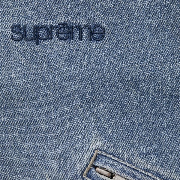 Supreme Hooded Utility Jacket - Denim (front)