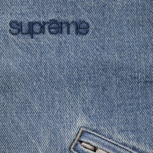 Supreme Hooded Utility Jacket - Denim (front)