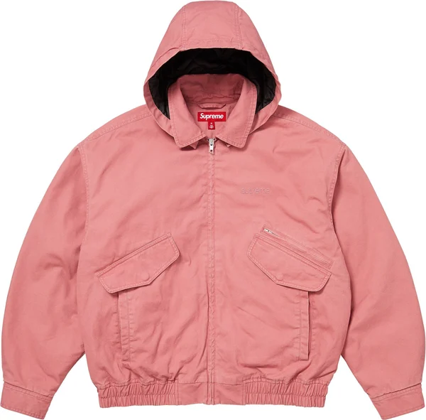 Supreme Hooded Utility Jacket - Pink (front)