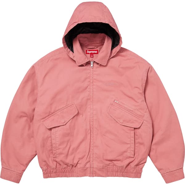 Supreme Hooded Utility Jacket - Pink (front)
