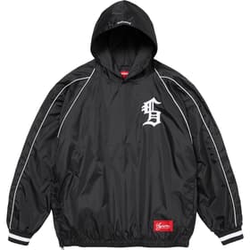 Supreme Hooded Warm Up Pullover Black