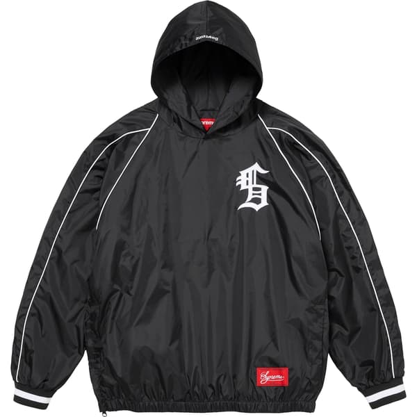Supreme Hooded Warm Up Pullover - Black (front)