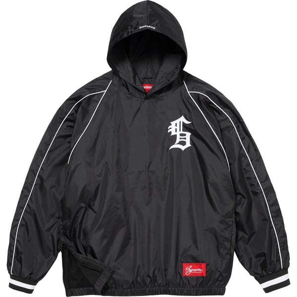 Supreme Hooded Warm Up Pullover - Black (front)