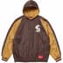 Supreme Hooded Warm Up Pullover - Brown (front)