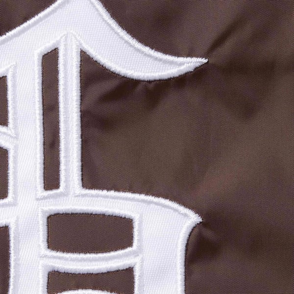 Supreme Hooded Warm Up Pullover - Brown (front)