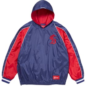 Supreme Hooded Warm Up Pullover Navy