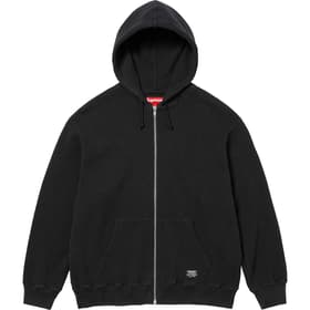 Supreme Hooded Zip Up Thermal Black