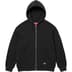Supreme Hooded Zip Up Thermal - Black (front)
