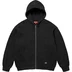 Supreme Hooded Zip Up Thermal - Black (front)