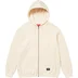 Supreme Hooded Zip Up Thermal - Natural (front)