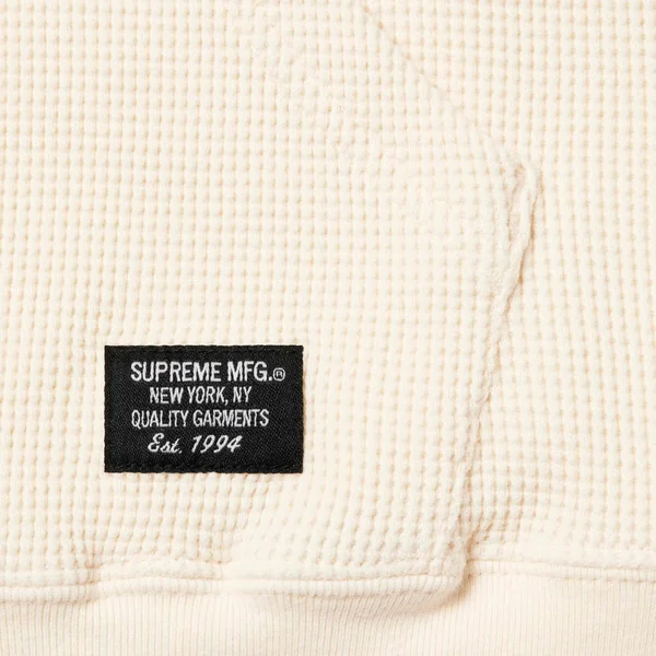 Supreme Hooded Zip Up Thermal - Natural (front)