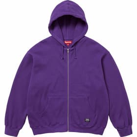 Supreme Hooded Zip Up Thermal Purple