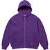 Supreme Hooded Zip Up Thermal - Purple (front)