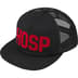 Supreme HOSP Mesh Back 5-Panel - Black (front)