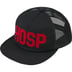 Supreme HOSP Mesh Back 5-Panel - Black (front)