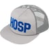 Supreme HOSP Mesh Back 5-Panel - Grey (front)
