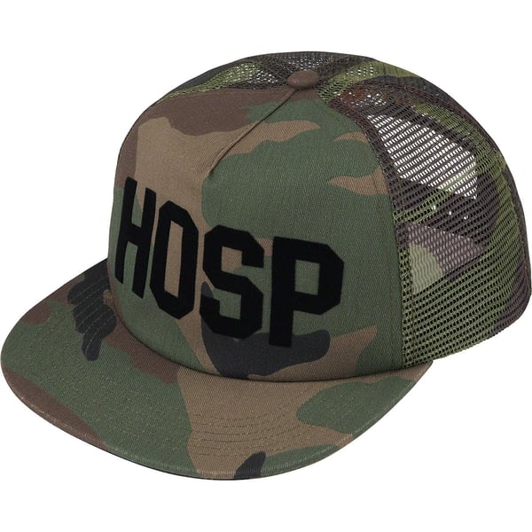 Supreme HOSP Mesh Back 5-Panel - Woodland Camo (front)