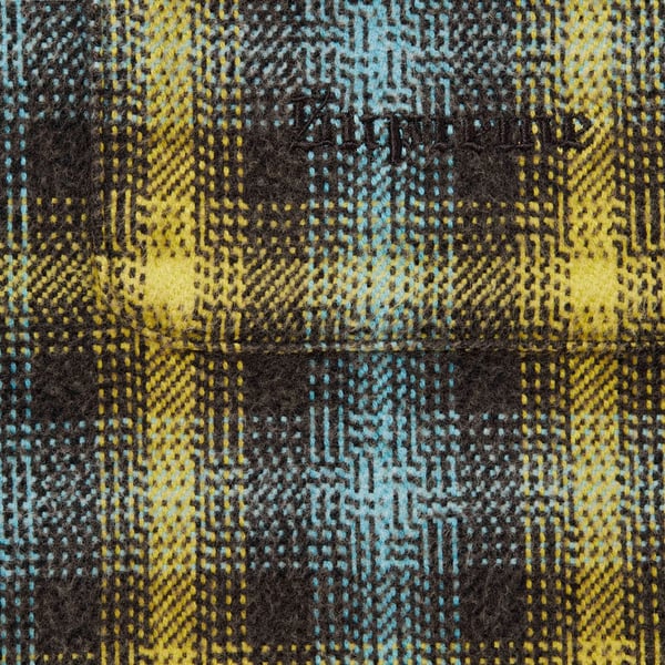 Supreme Houndstooth Plaid Flannel Shirt - Yellow (front)