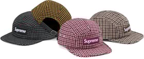 Supreme Houndstooth Wool Camp Cap
