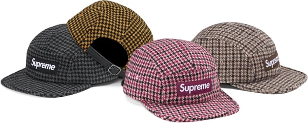 Supreme Houndstooth Wool Camp Cap - Product Image