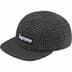 Supreme Houndstooth Wool Camp Cap - Black (front)
