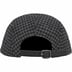 Supreme Houndstooth Wool Camp Cap - Black (front)