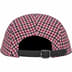 Supreme Houndstooth Wool Camp Cap - Pink (front)