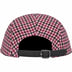 Supreme Houndstooth Wool Camp Cap - Pink (front)