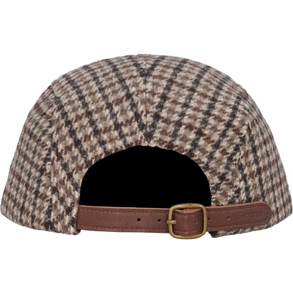 Supreme Houndstooth Wool Camp Cap - Tan (front)