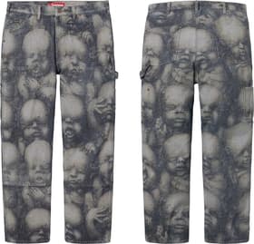 Supreme H.R. Giger Double Knee Jean Reverse Indigo