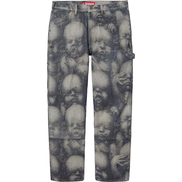 Supreme H.R. Giger Double Knee Jean - Reverse Indigo (front)