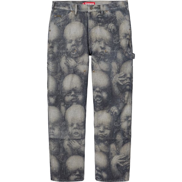 Supreme H.R. Giger Double Knee Jean - Reverse Indigo (front)